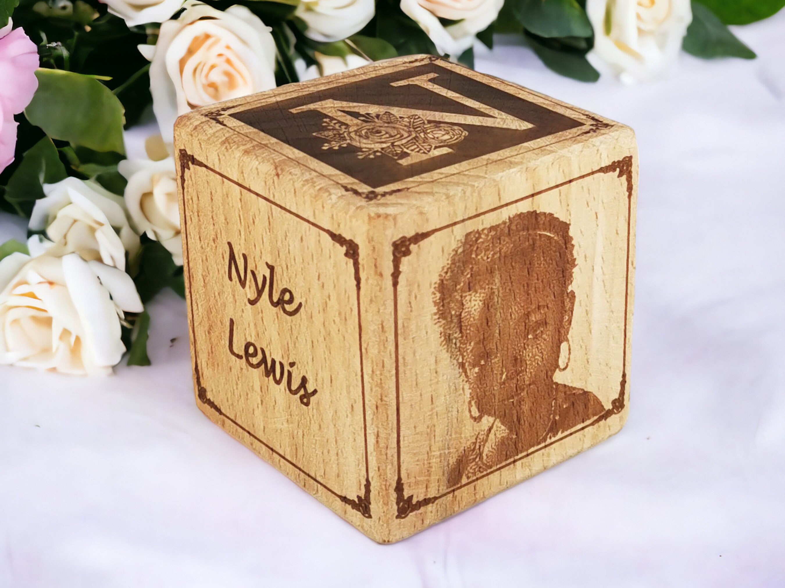 Personalized Baby Block Ornament