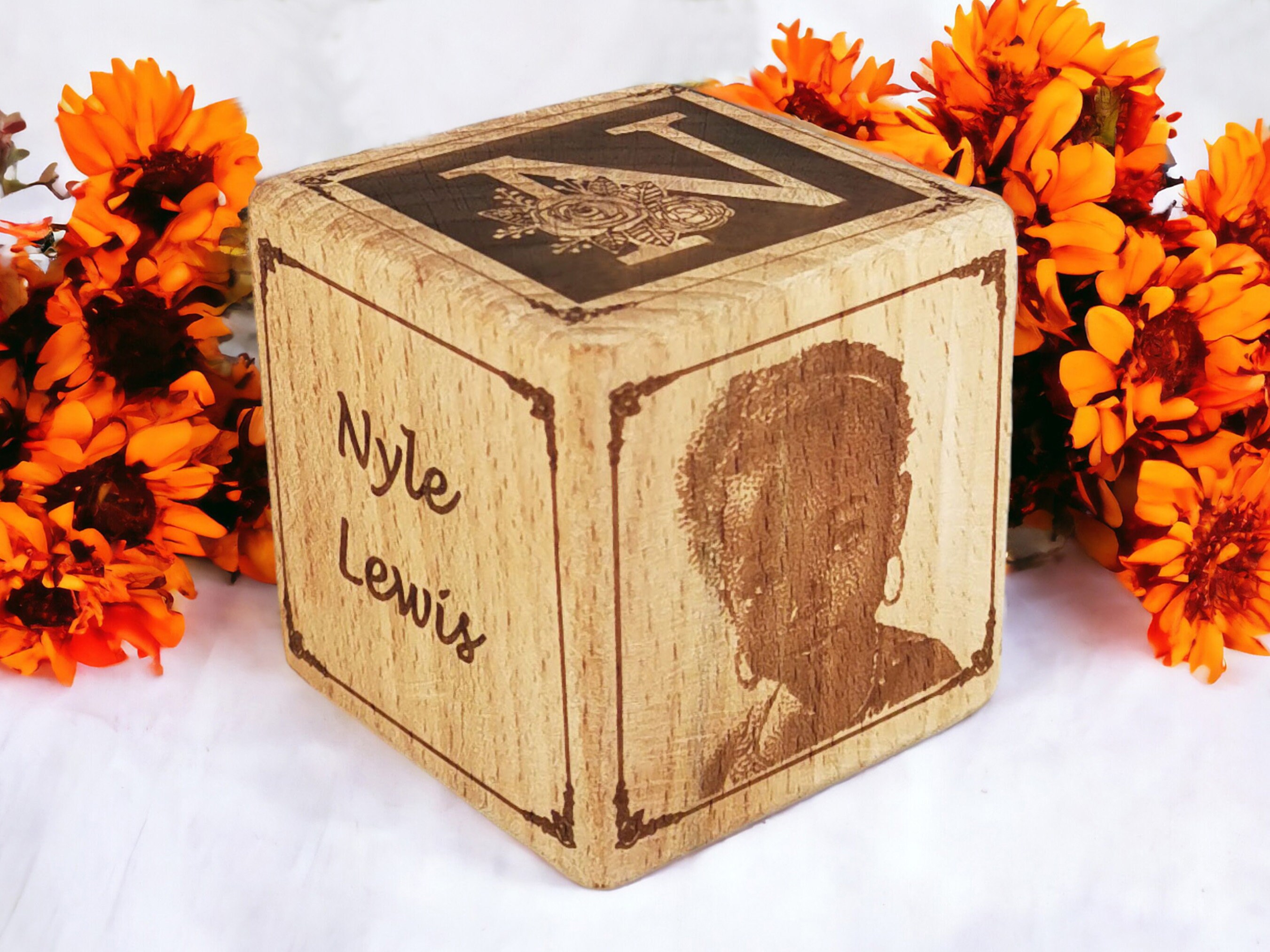 Personalized Baby Block Ornament