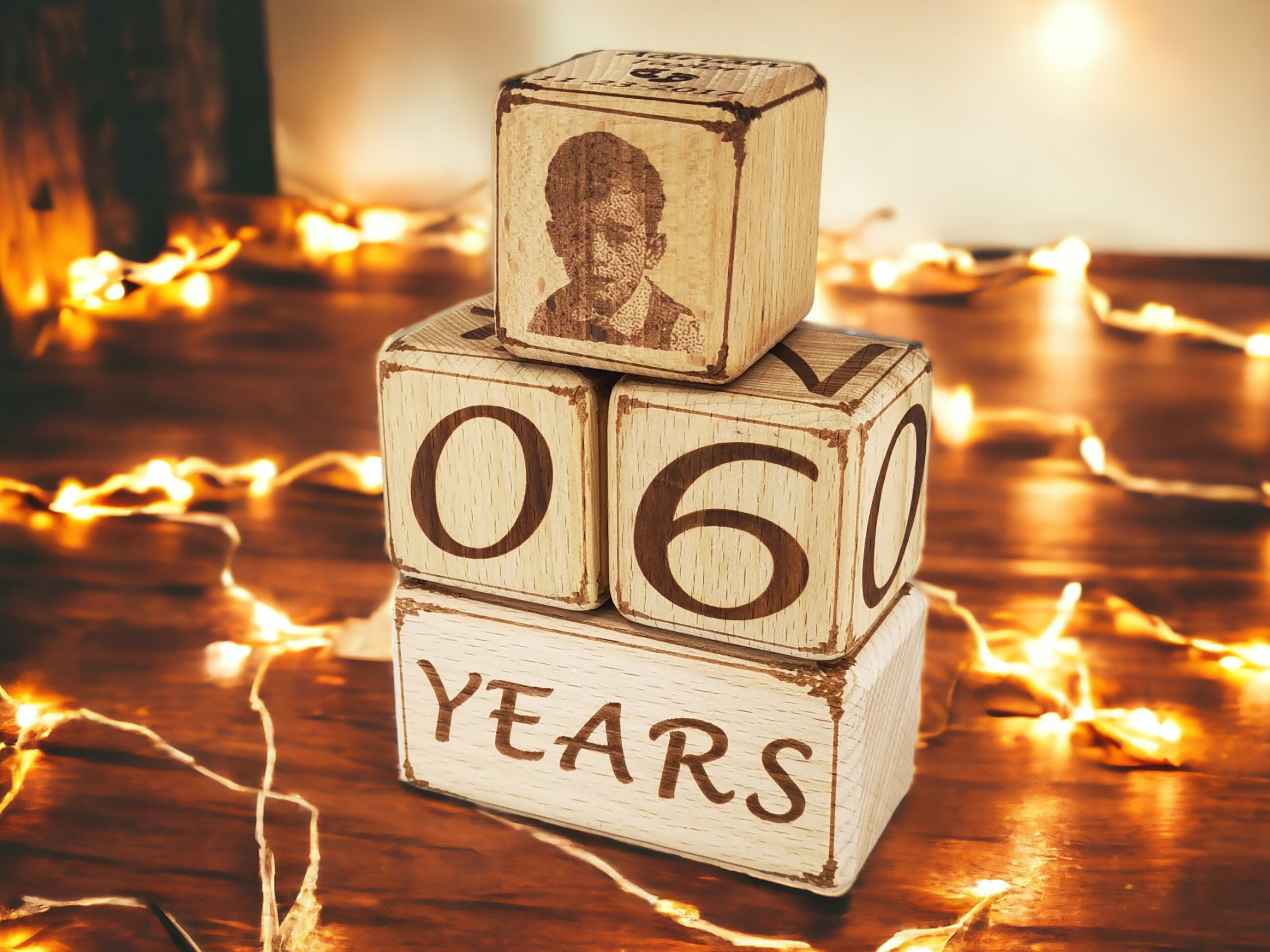 Personalized Photo Wooden Milestone Blocks 