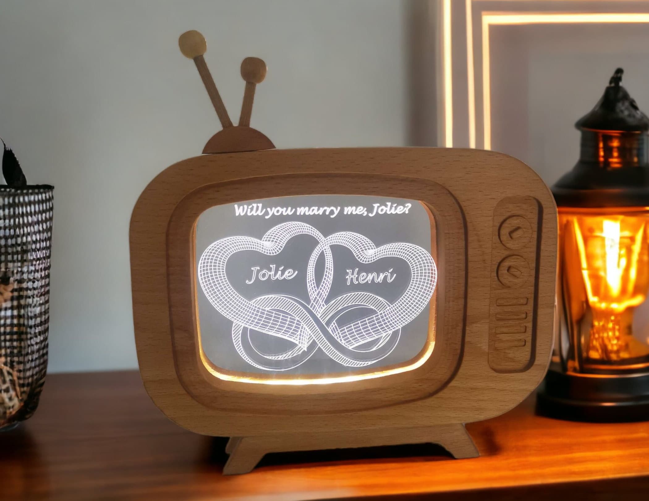 Customizable Photo Lamp Valentine’s Day Gift 