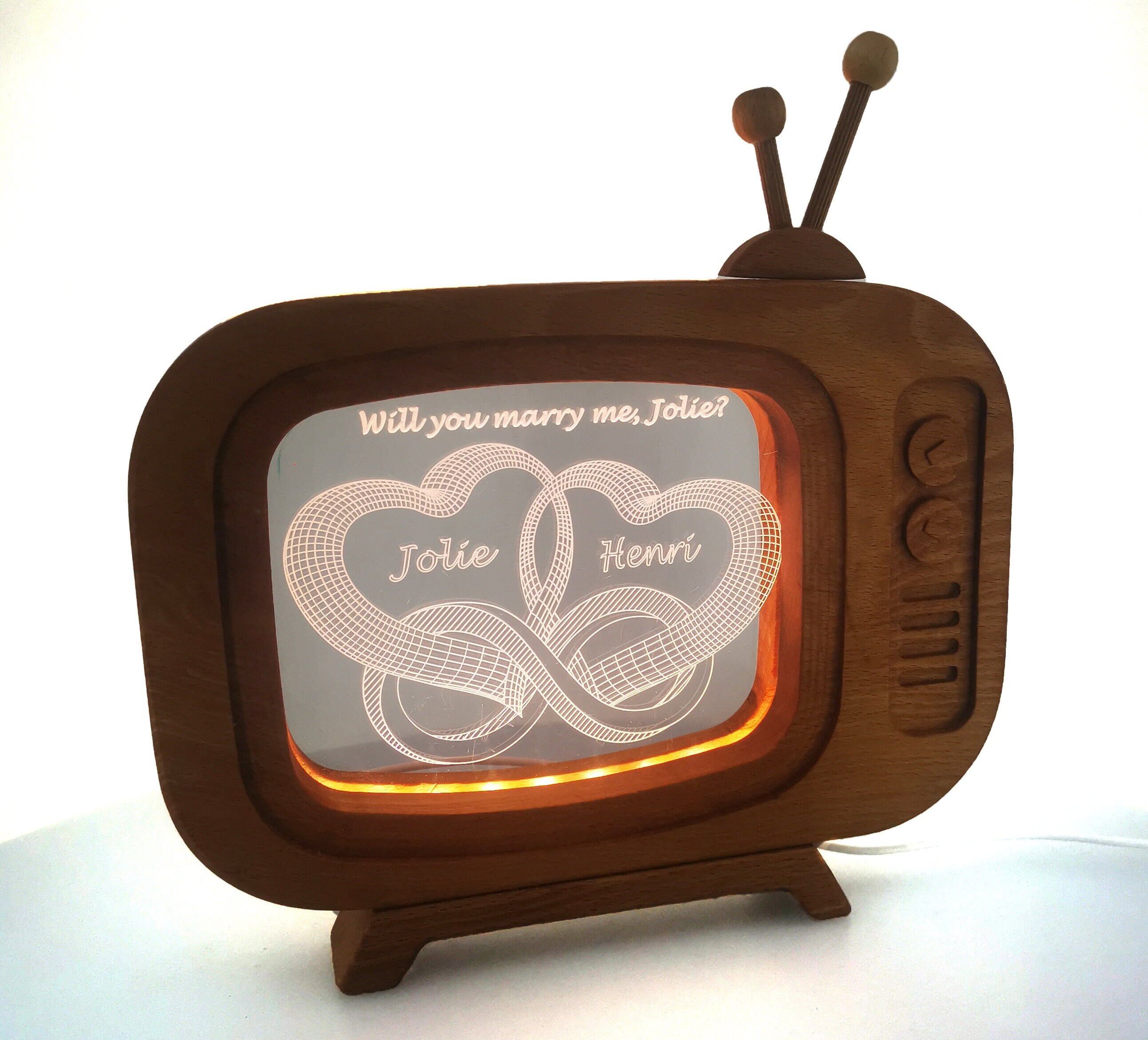 Customizable Photo Lamp Valentine’s Day Gift 