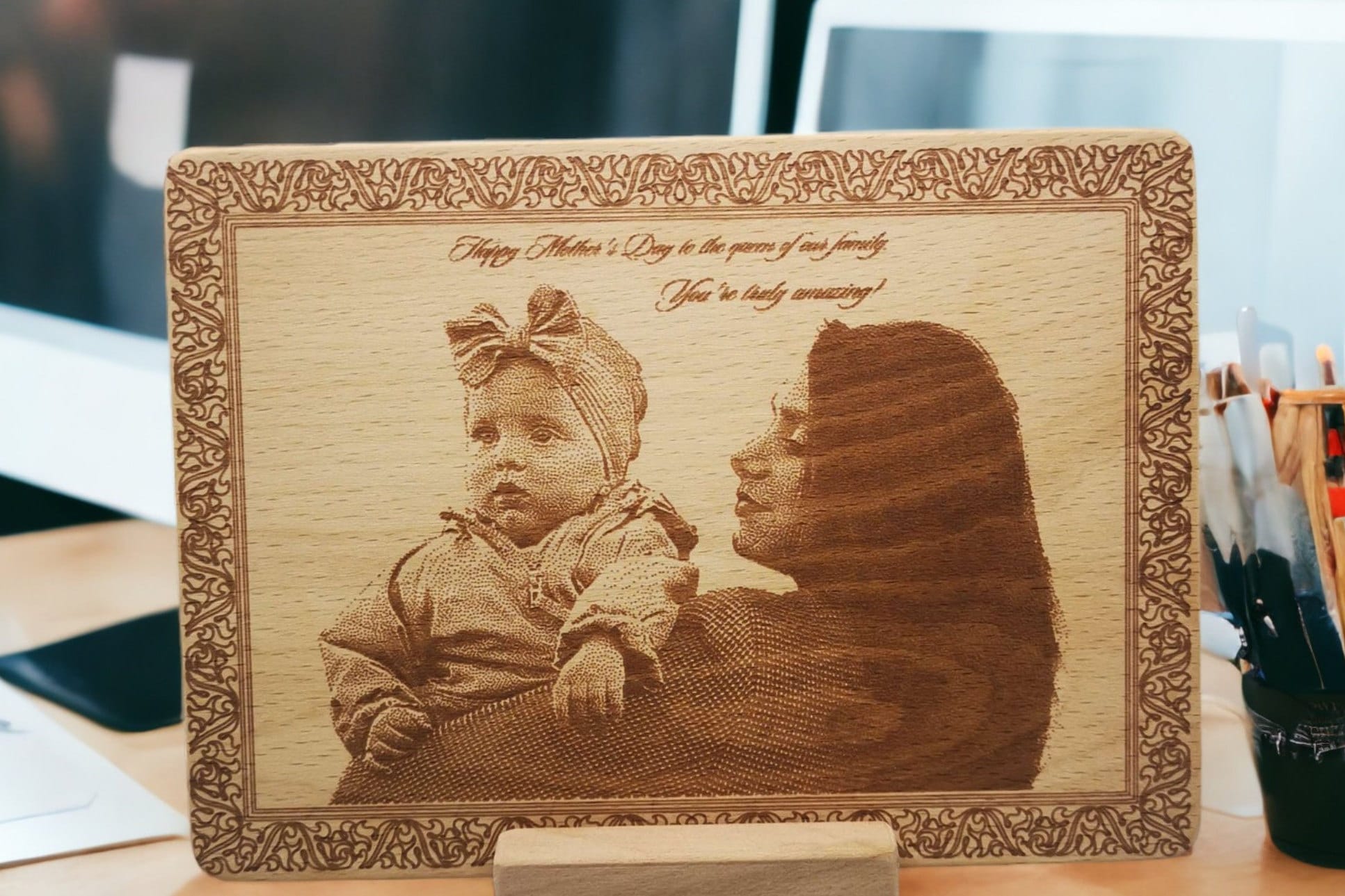 Wooden Photo Plaque