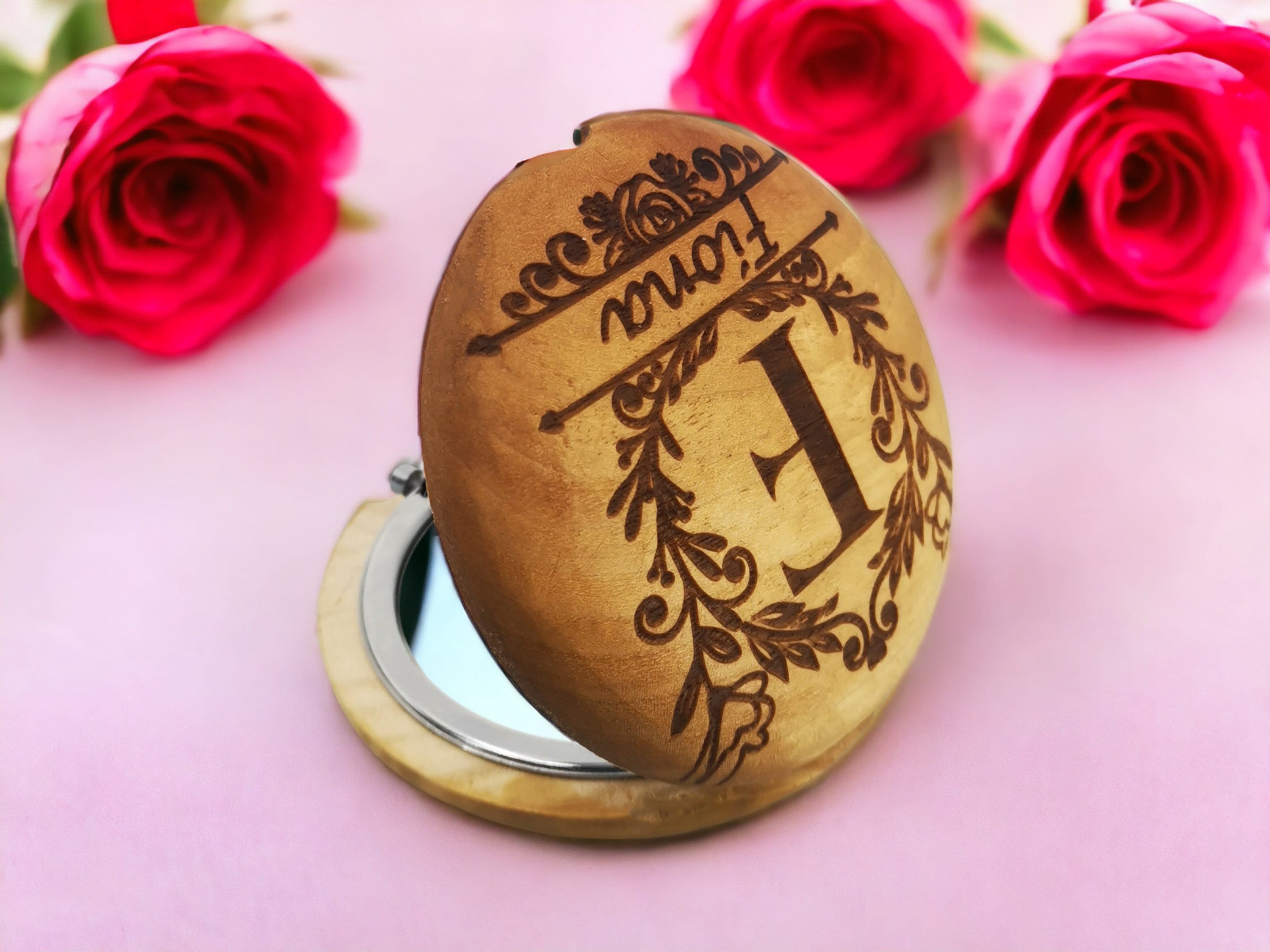 Personalized Pocket Mirror Valentine’s Day Gift 