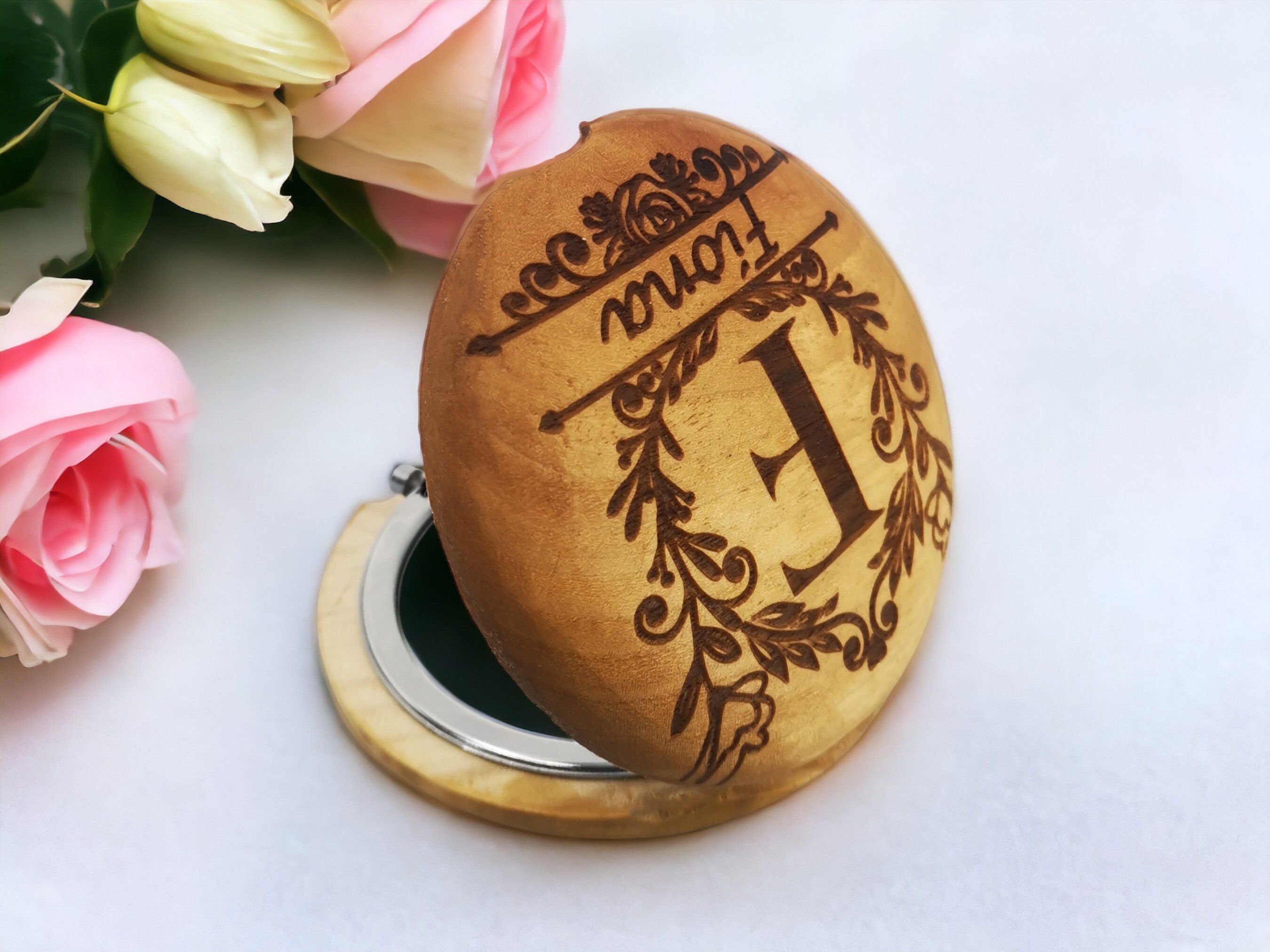 Personalized Pocket Mirror Valentine’s Day Gift 