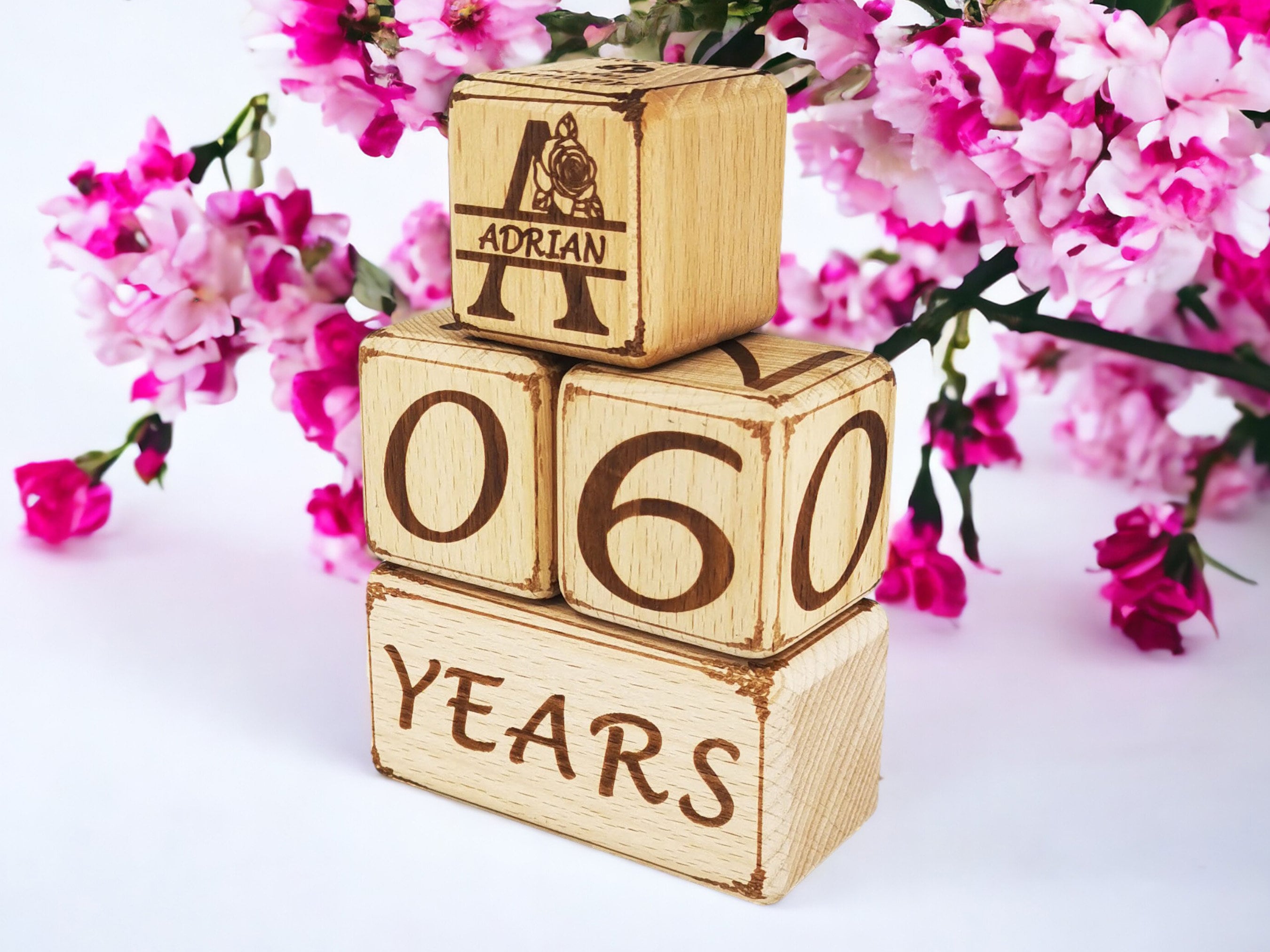 Personalized Photo Wooden Milestone Blocks 