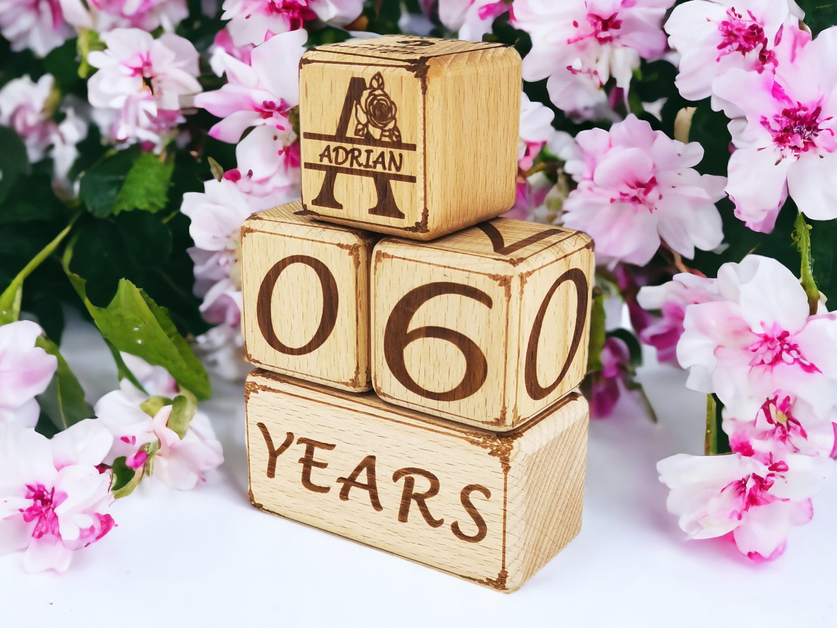 Personalized Photo Wooden Milestone Blocks 