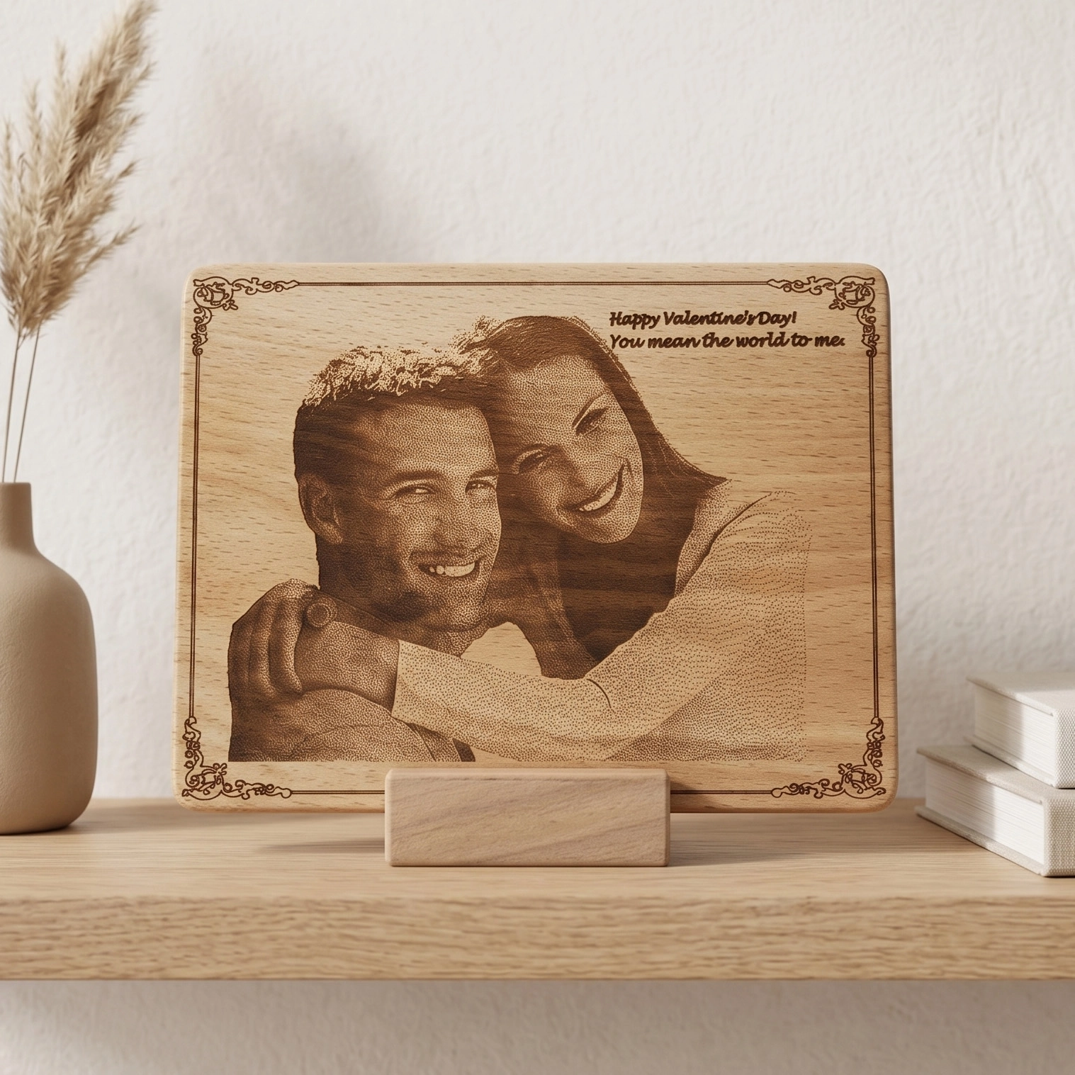 Custom Engraved Wood Picture 