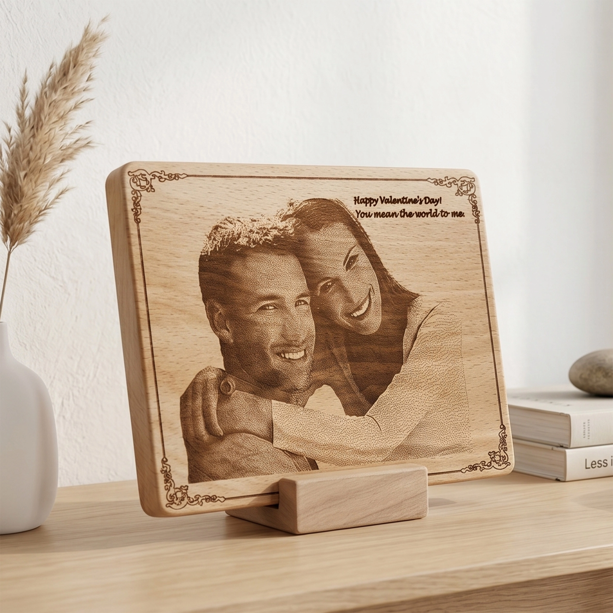 Custom Engraved Wood Picture 