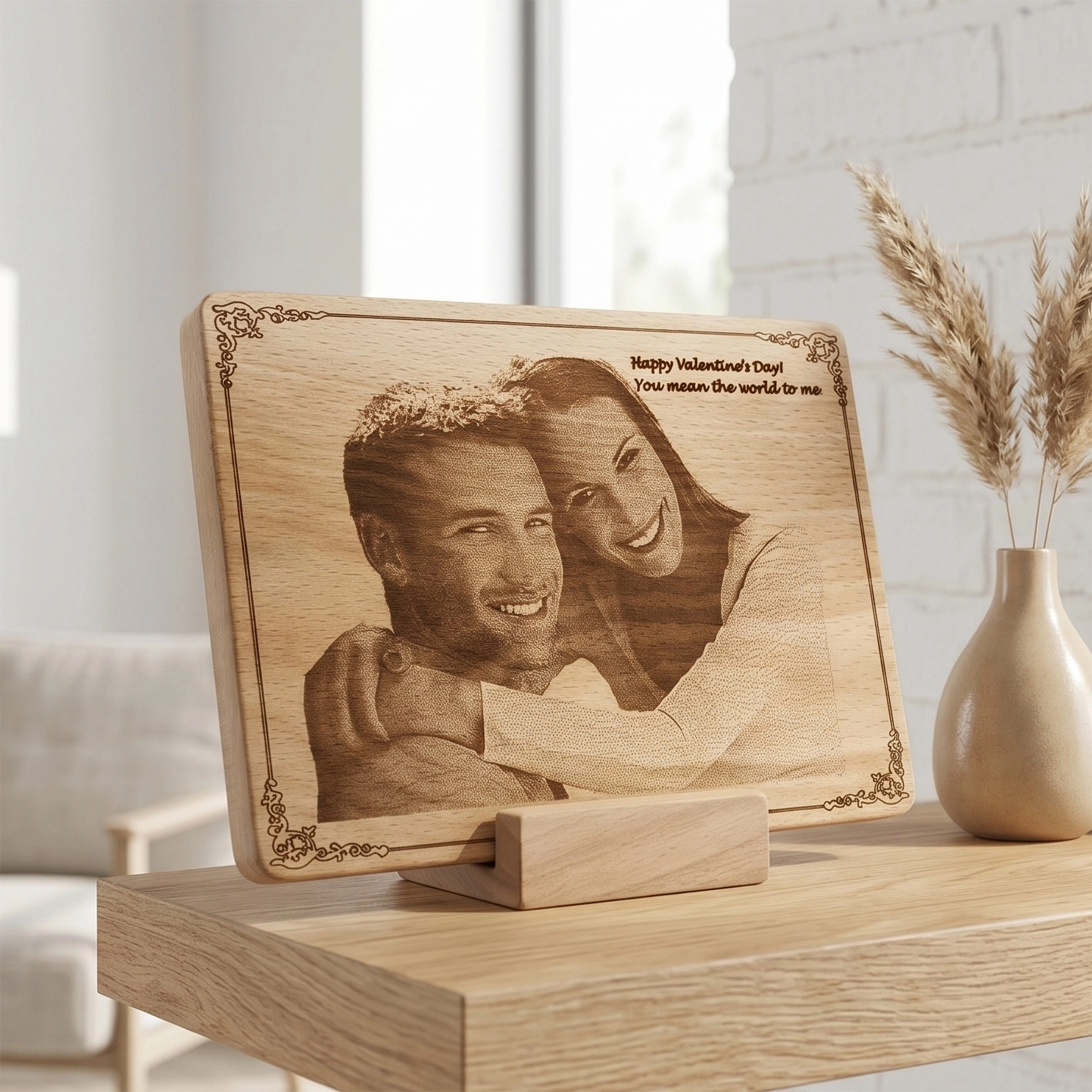 Custom Engraved Wood Picture 