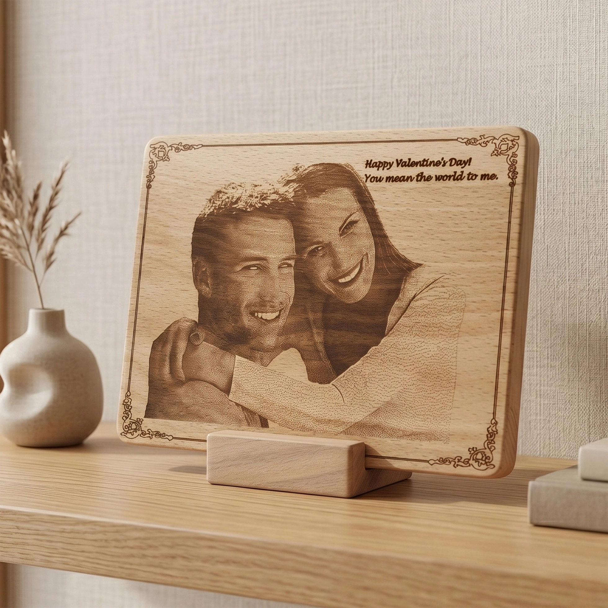 Custom Engraved Wood Picture 