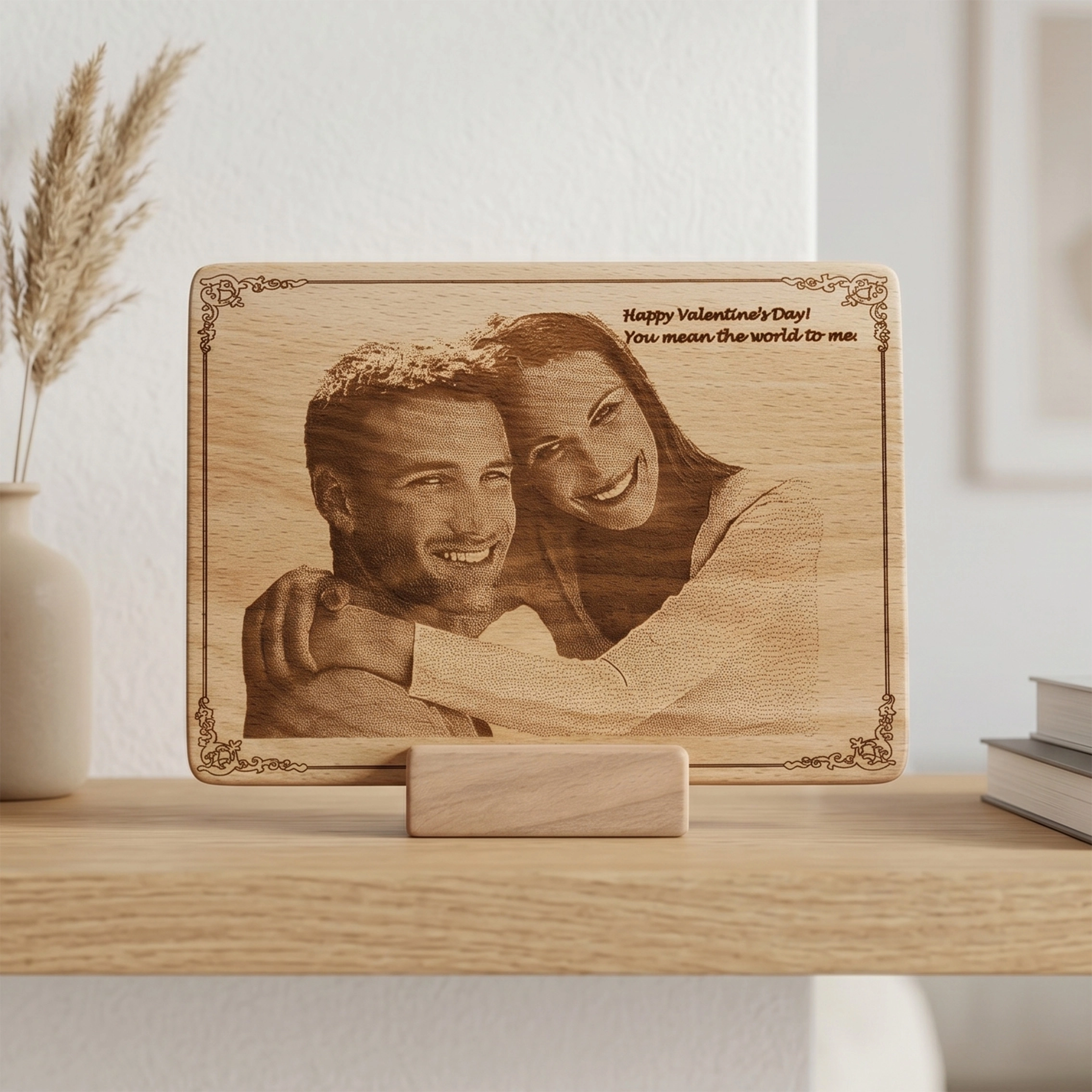 Custom Engraved Wood Picture 