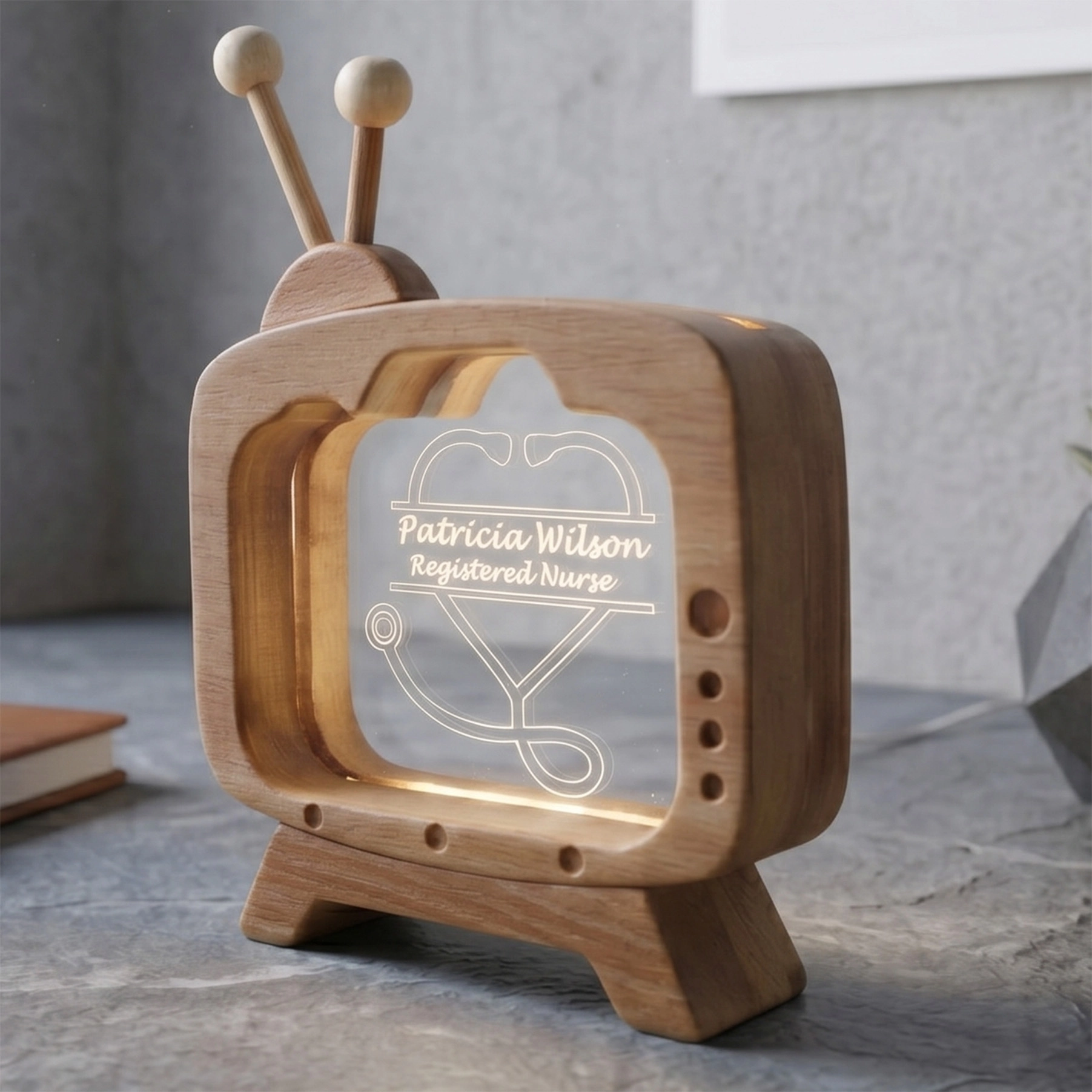 Personalized Doctor Name Plate Table Lamp