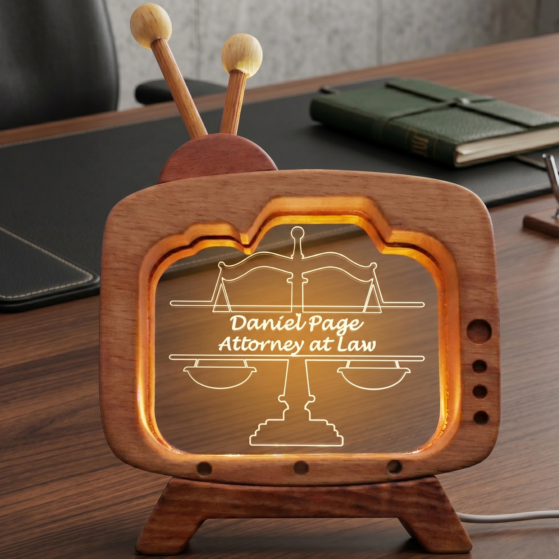 Personalized Table Lamp Gift to Lawyer
