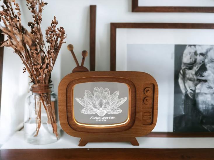 Personalized 3d Night Light Christmas Gift for Mom
