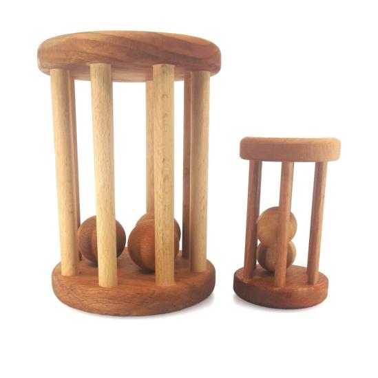 Wooden Baby Rattle Toys 