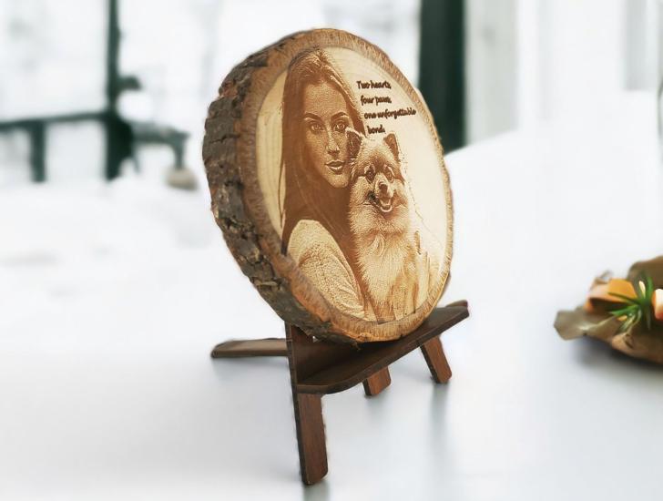 Custom Wooden Photo Slice
