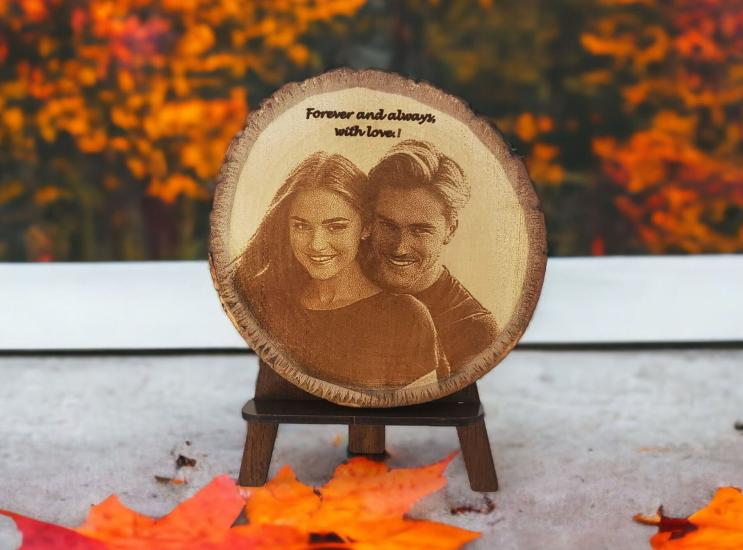 Custom Engraved Wooden Photo Gift 