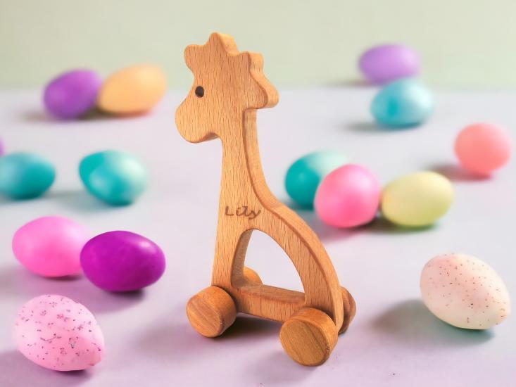 Personalized Wooden Animal Toy for Girls,