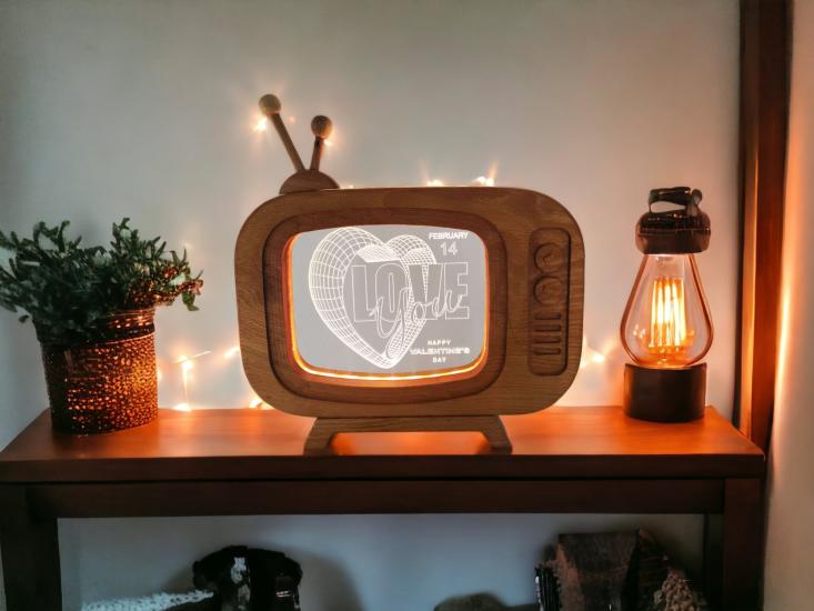 Unique Custom Wooden Lamp