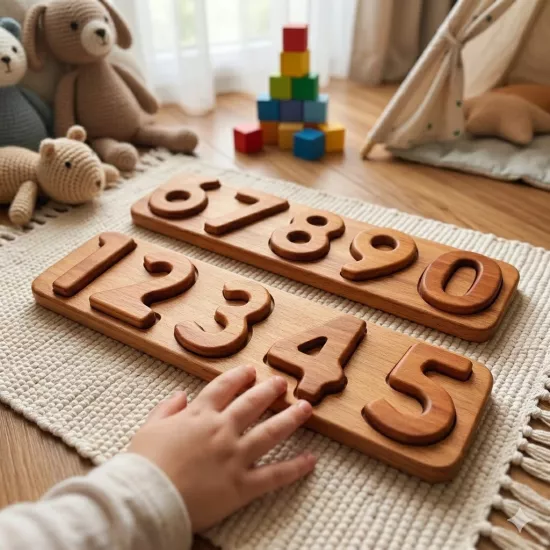 Montessori  Ahşap Sayı Bulmaca 