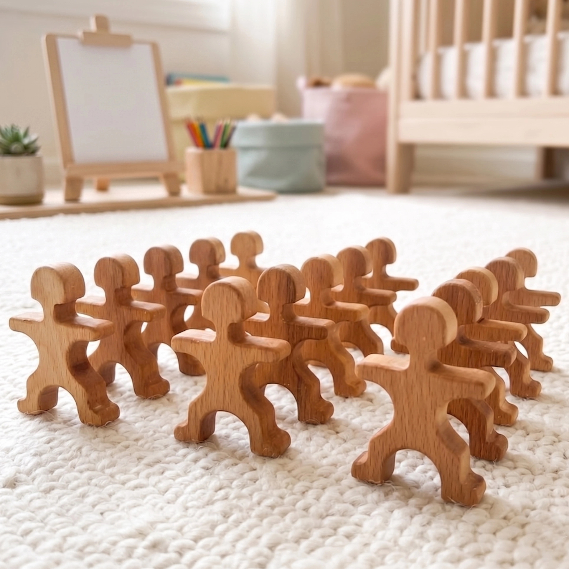 Acrobat Men Wooden Toy 15 PCS