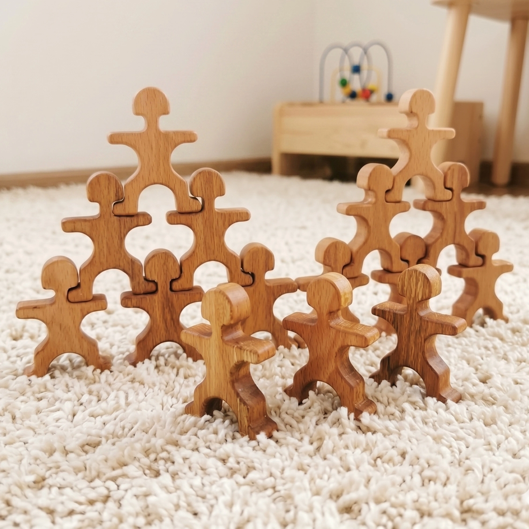 Acrobat Men Wooden Toy 15 PCS