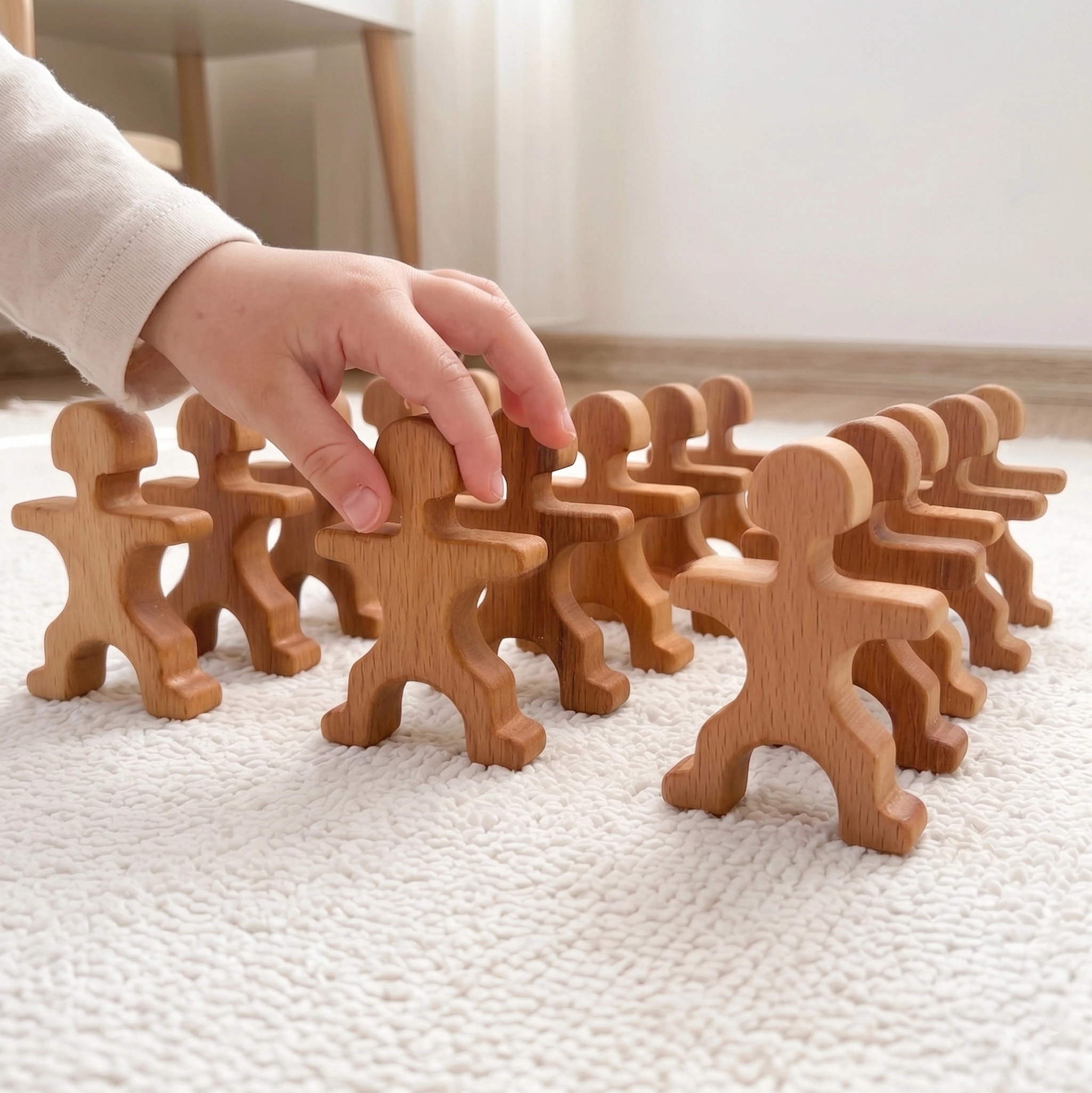 Acrobat Men Wooden Toy 15 PCS