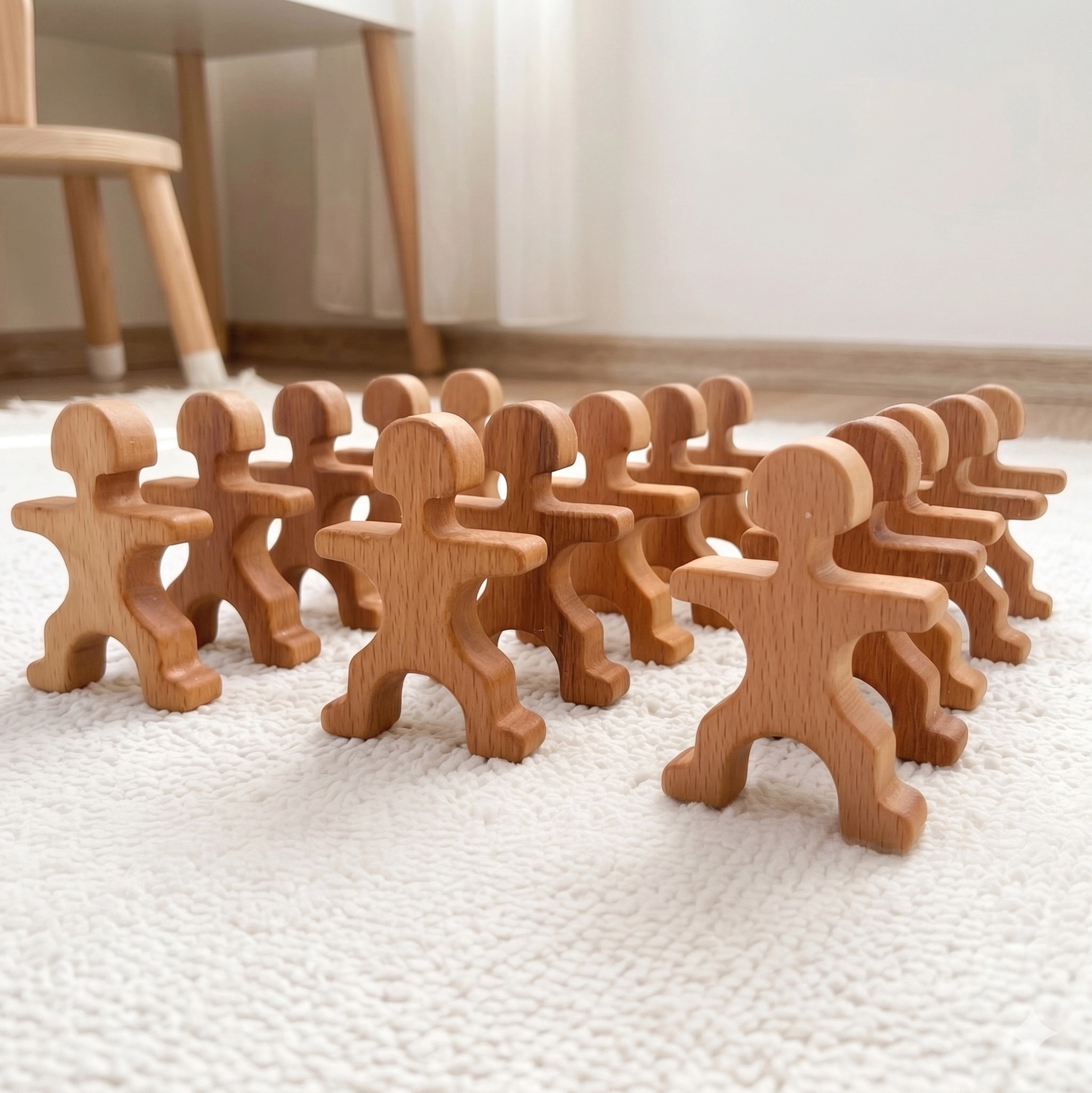 Acrobat Men Wooden Toy 15 PCS
