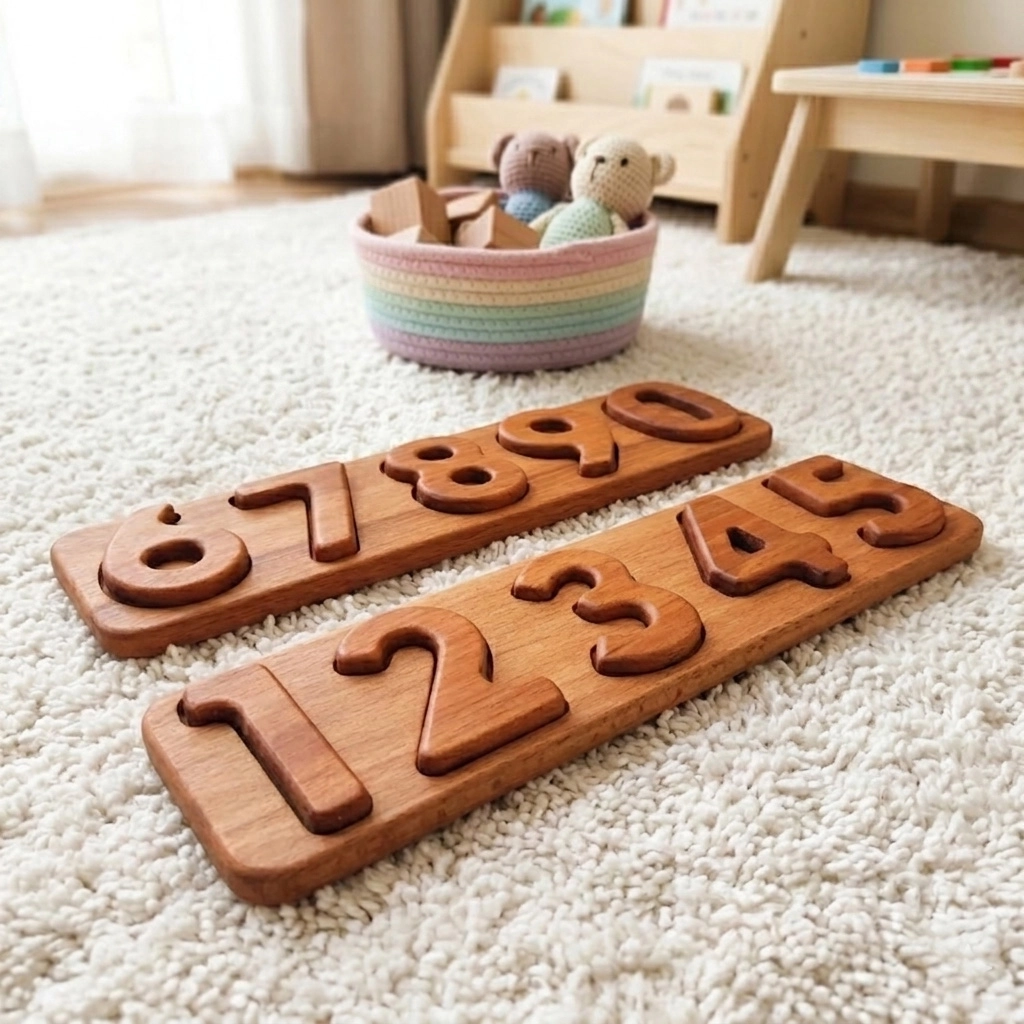Montessori Numbers Wooden Puzzle