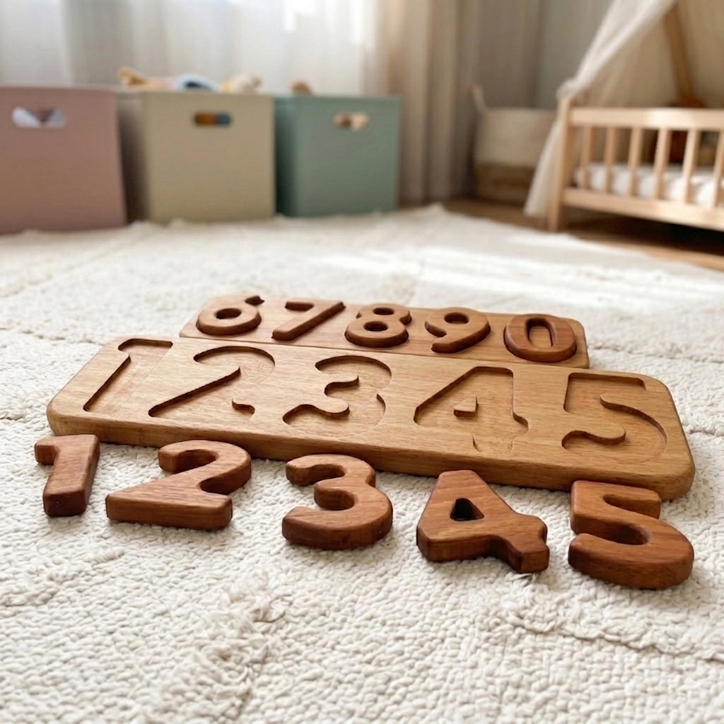 Montessori Numbers Wooden Puzzle
