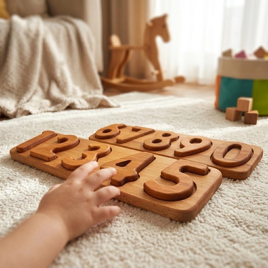 Montessori Numbers Wooden Puzzle