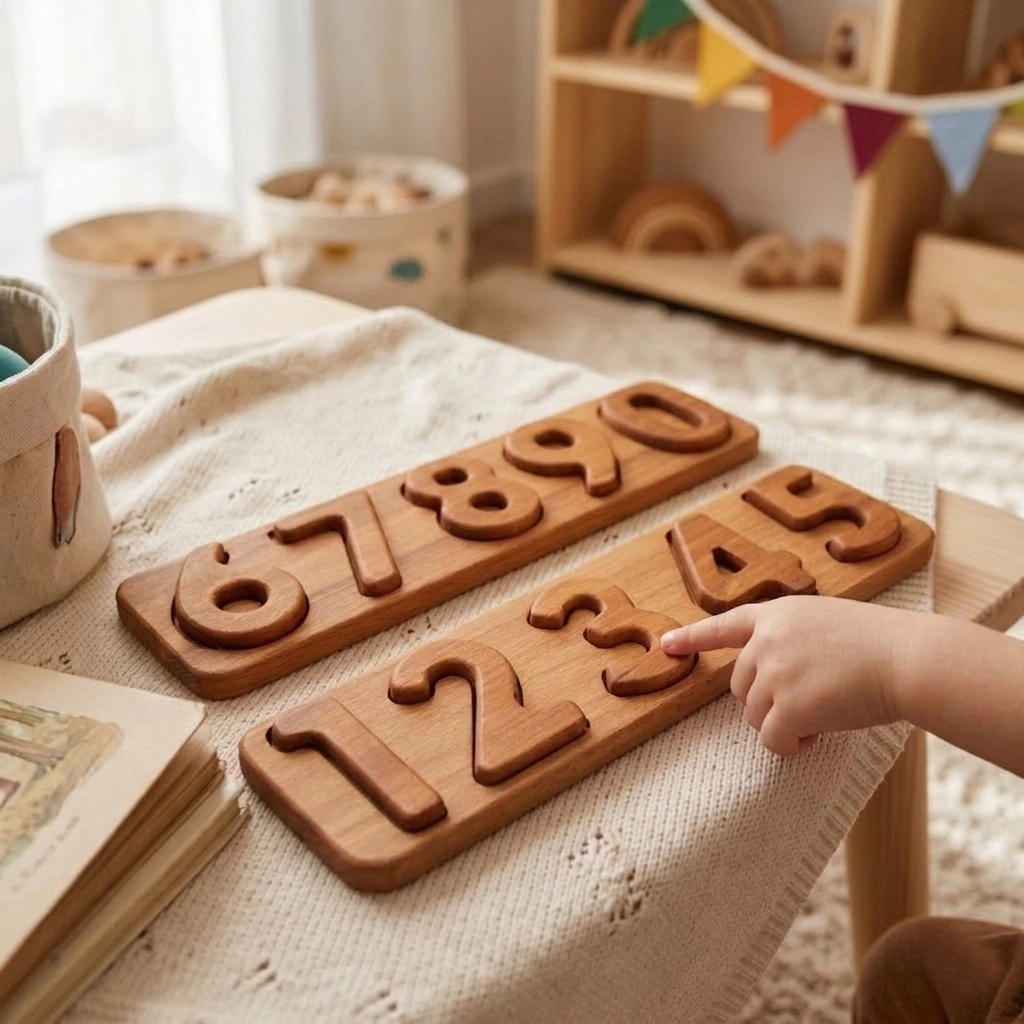 Montessori Numbers Wooden Puzzle