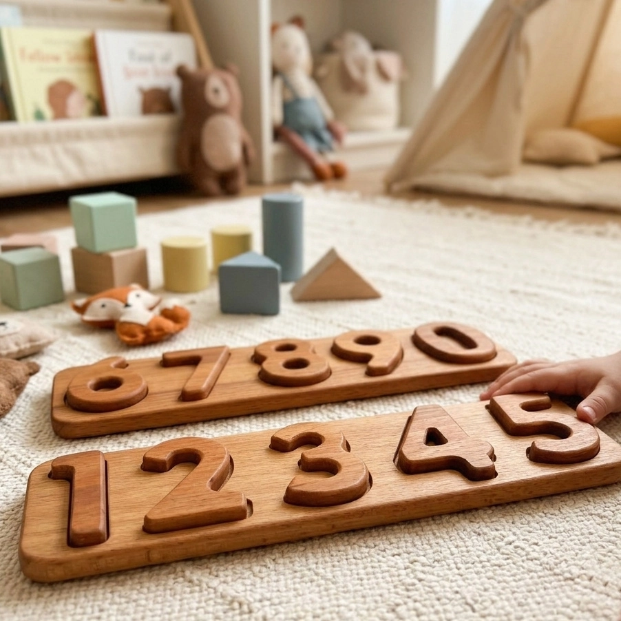 Montessori Numbers Wooden Puzzle