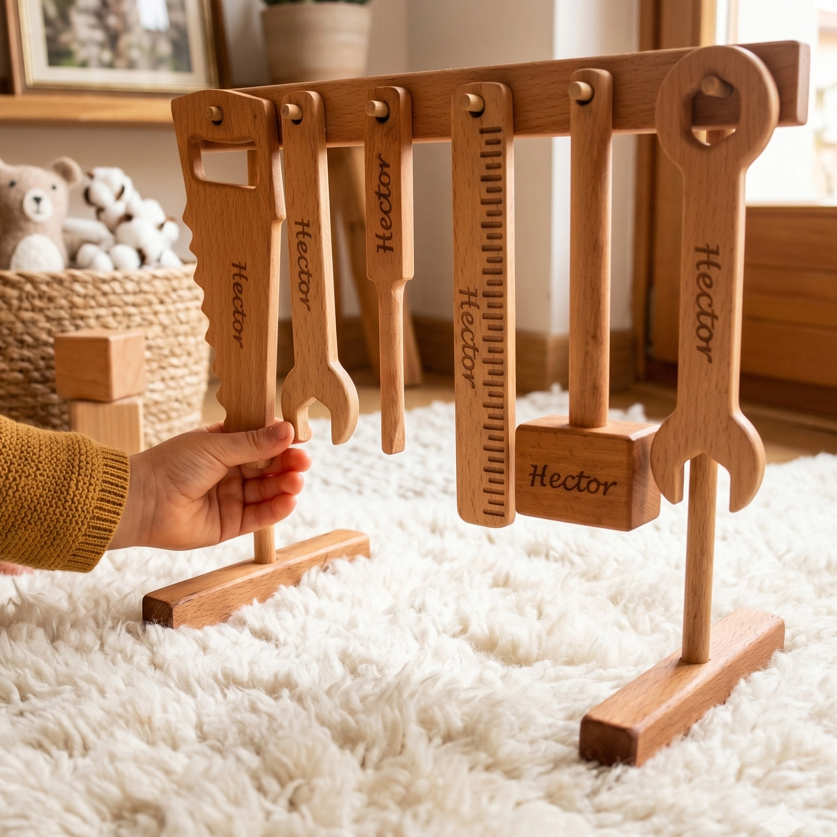 Wooden Tool Set For Kids