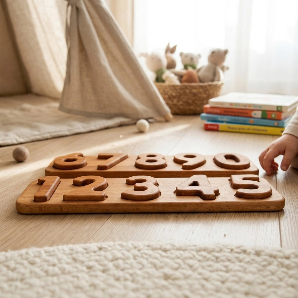 Montessori Numbers Wooden Puzzle